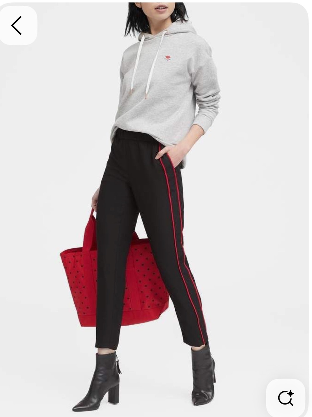 Banana Republic Tapered Fit Tuxedo Ankle Pant Trousers